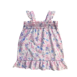 1970's Pink Floral Summer Dress  18-24M