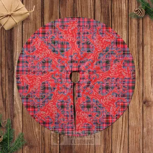 Aberdeen District Tartan Christmas Tree Skirt Lion Rampant Style