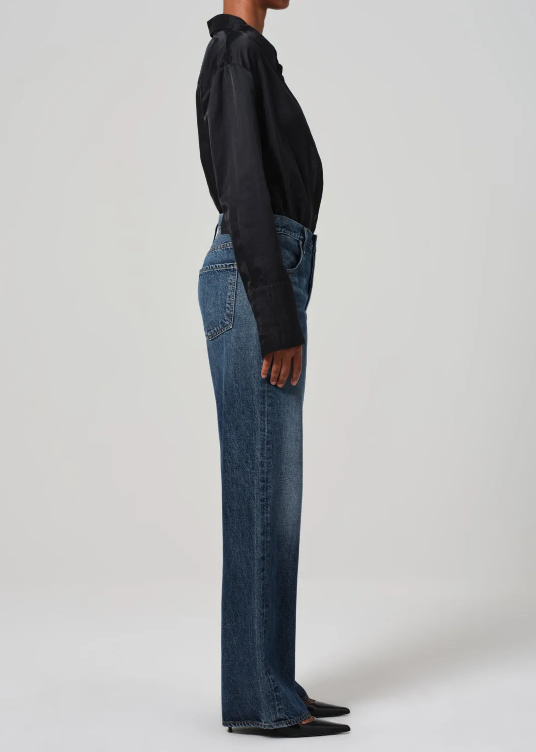 Annina High Rise Wide Leg Jean (long 33") | In Westwood