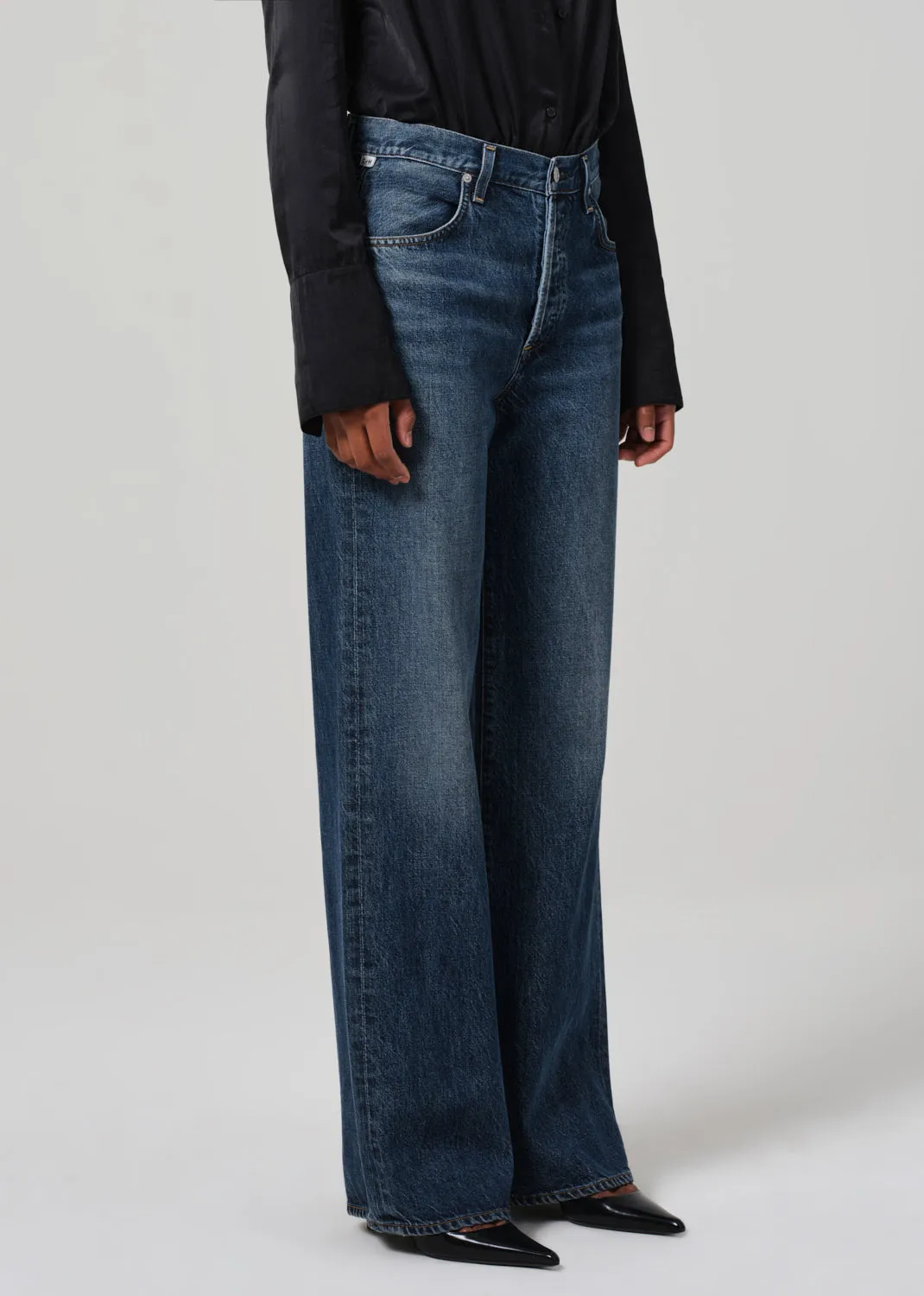 Annina High Rise Wide Leg Jean (long 33") | In Westwood