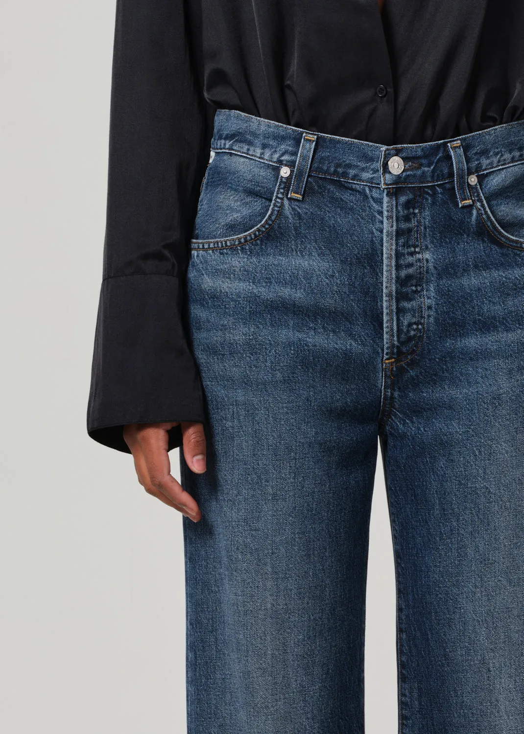 Annina High Rise Wide Leg Jean (long 33") | In Westwood