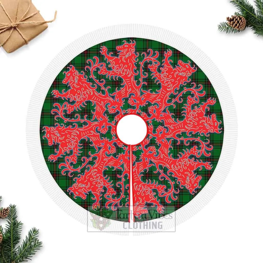 Anstruther Tartan Christmas Tree Skirt Lion Rampant Style