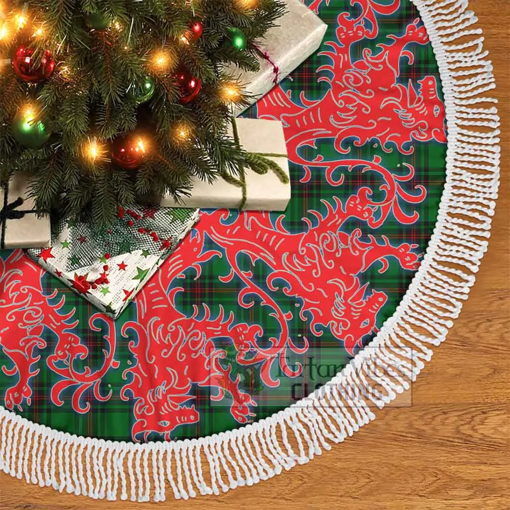 Anstruther Tartan Christmas Tree Skirt Lion Rampant Style