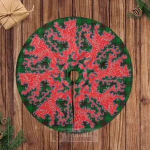 Anstruther Tartan Christmas Tree Skirt Lion Rampant Style