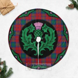 Auchinleck (Affleck) Tartan Christmas Tree Skirt Scottish Thistle Style