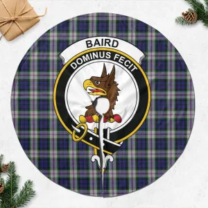 Baird Dress Tartan Christmas Tree Skirt with Family Crest