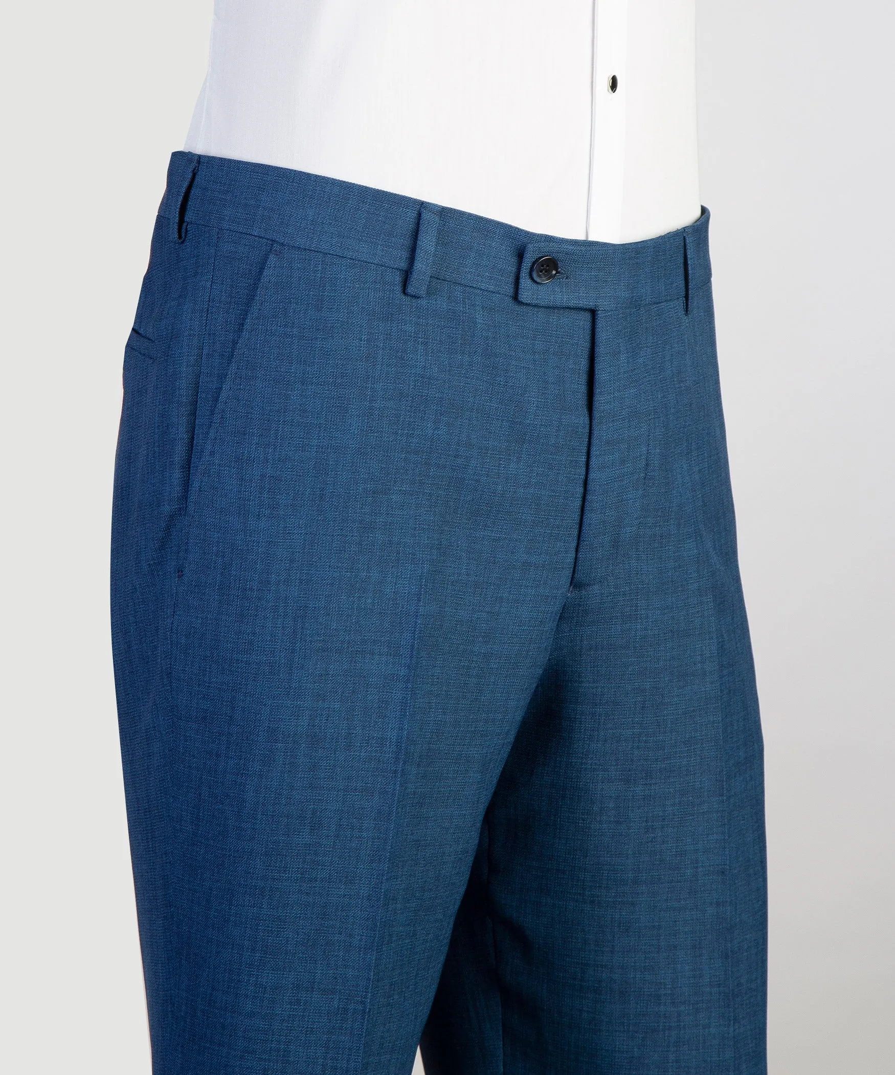 Belted Blue Suit