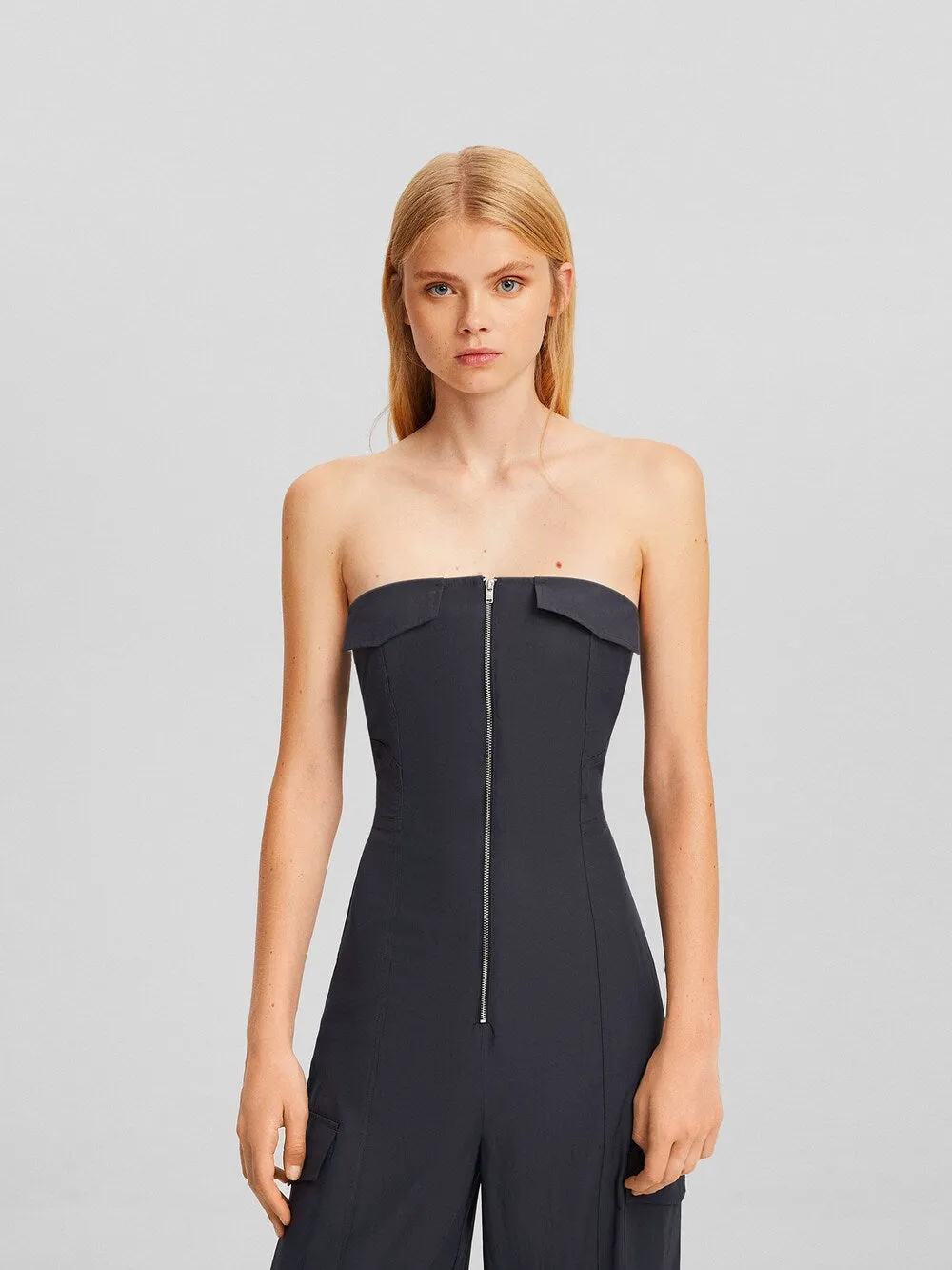 Bershka overalls, anthracite