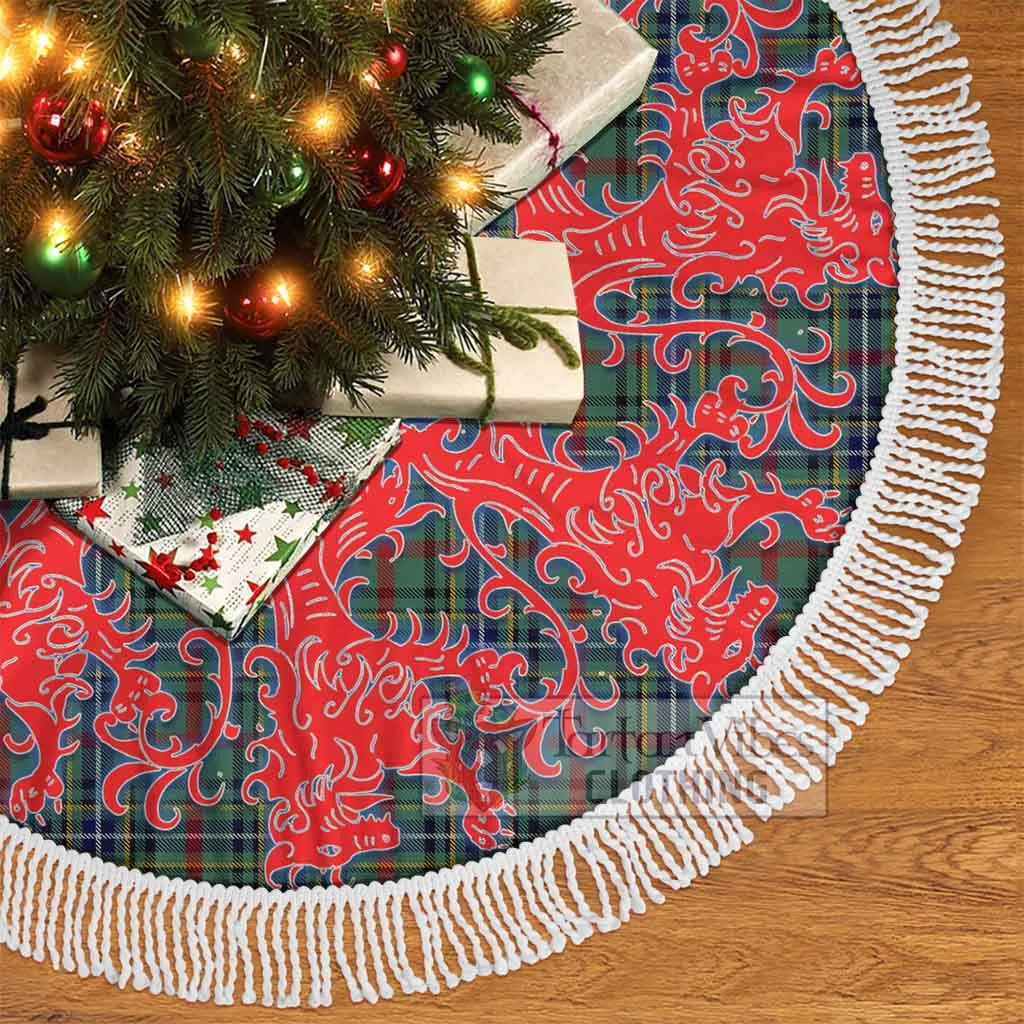 Bisset Tartan Christmas Tree Skirt Lion Rampant Style