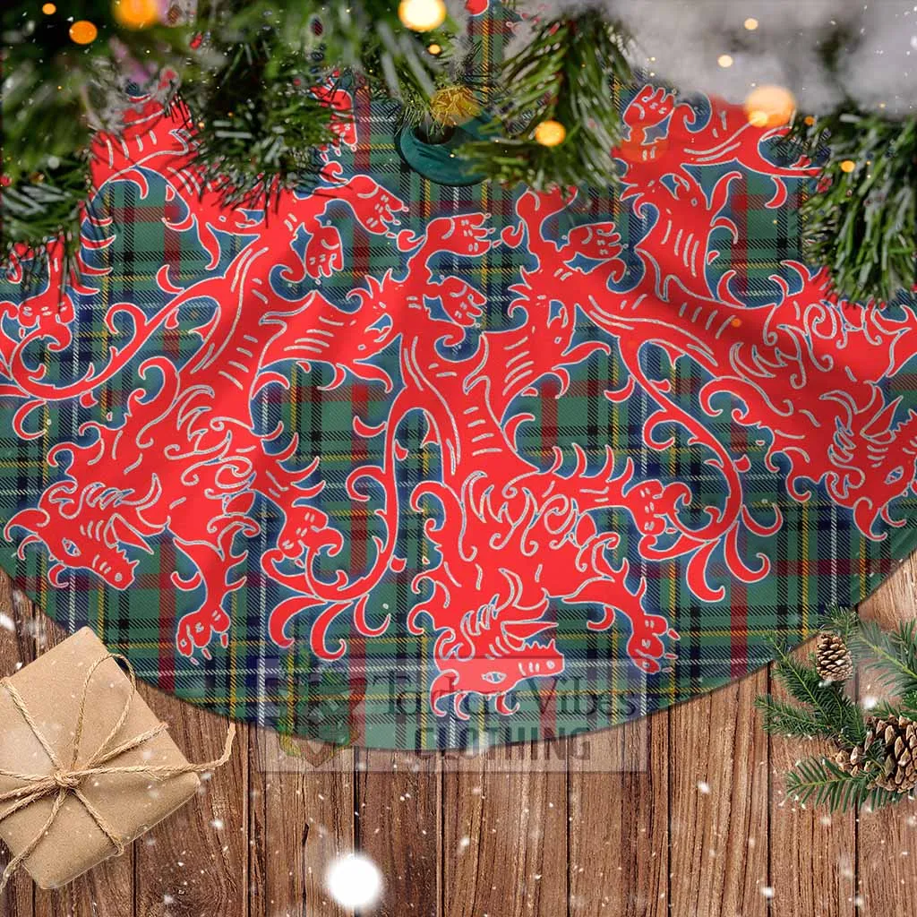 Bisset Tartan Christmas Tree Skirt Lion Rampant Style