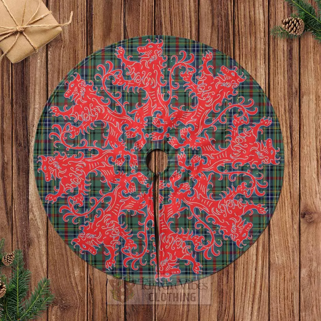 Bisset Tartan Christmas Tree Skirt Lion Rampant Style