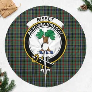 Bisset Tartan Christmas Tree Skirt with Family Crest