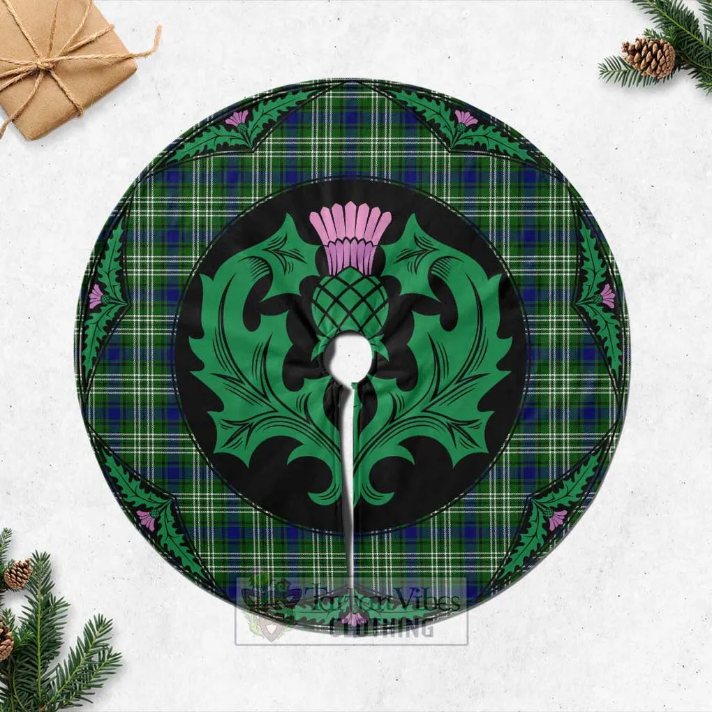 Blackadder Tartan Christmas Tree Skirt Scottish Thistle Style