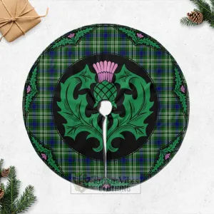 Blackadder Tartan Christmas Tree Skirt Scottish Thistle Style