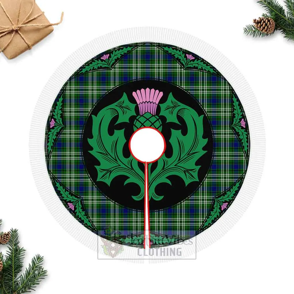 Blackadder Tartan Christmas Tree Skirt Scottish Thistle Style