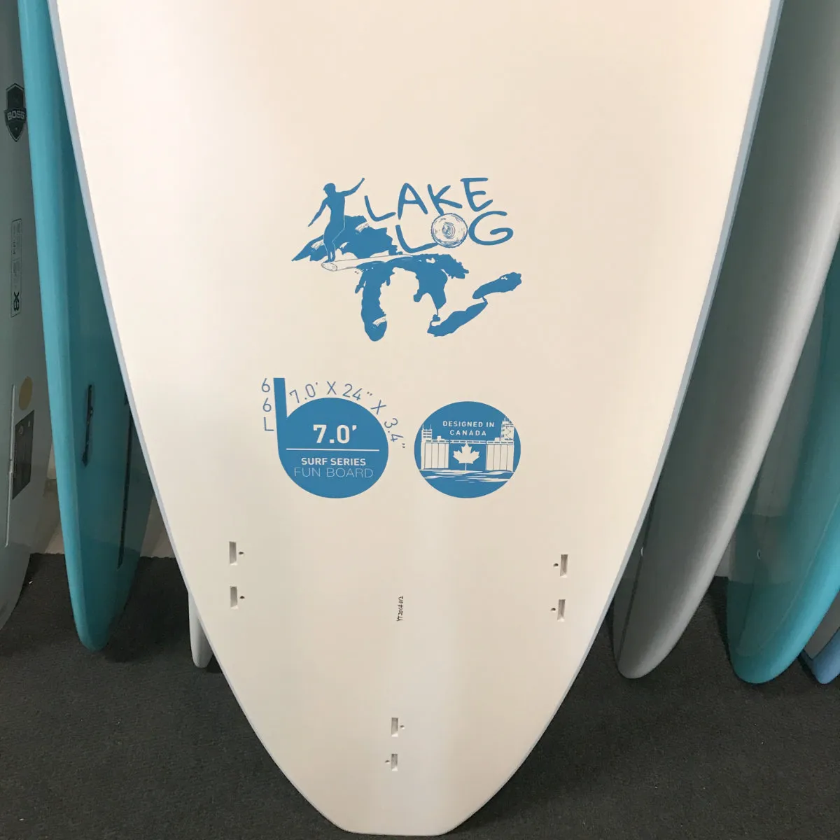 Blu Wave - Lake Log Softy 7.0 - Lime/Blu
