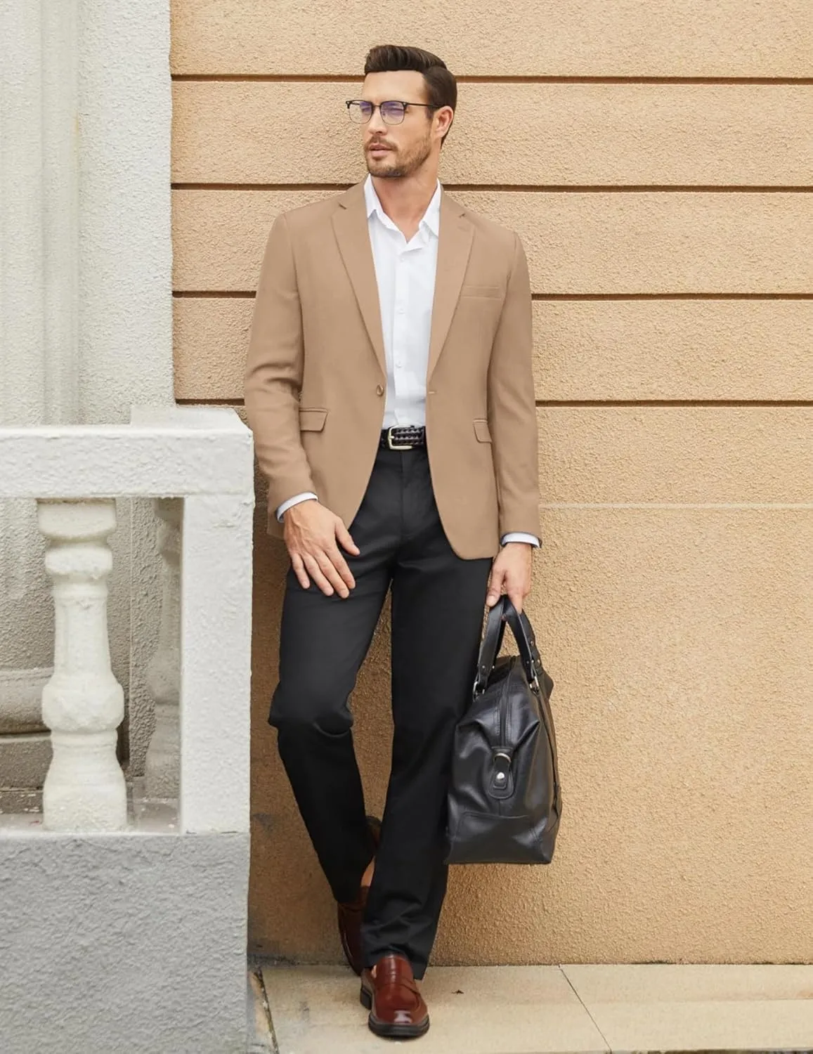 COOFANDY Men's Casual Blazer One Button Sport Coat Slim Fit Lightweight Suit Blazer Jacket