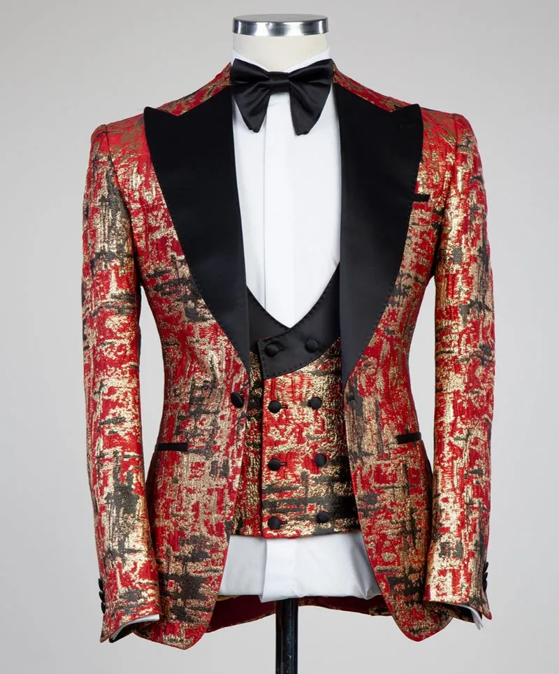 Designer Red Tuxedo