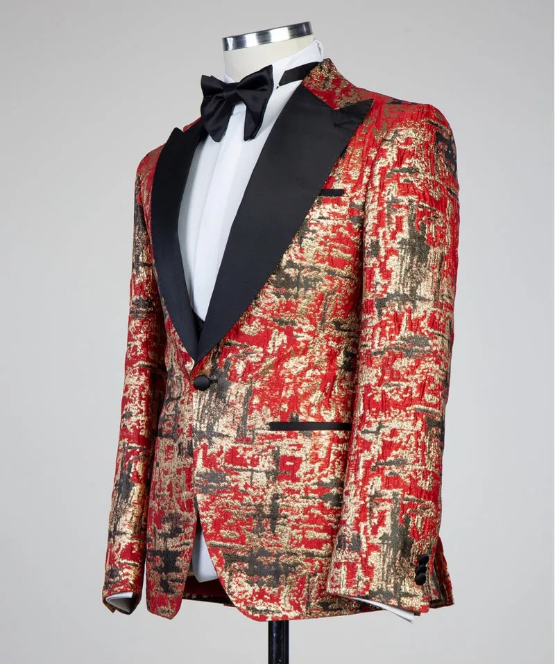 Designer Red Tuxedo