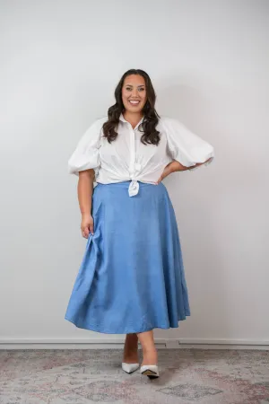 Donna skirt - chambray denim