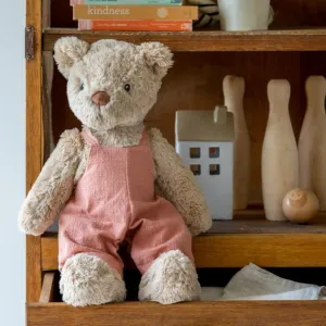 Dusty Pink Honey Bear Personalised Name