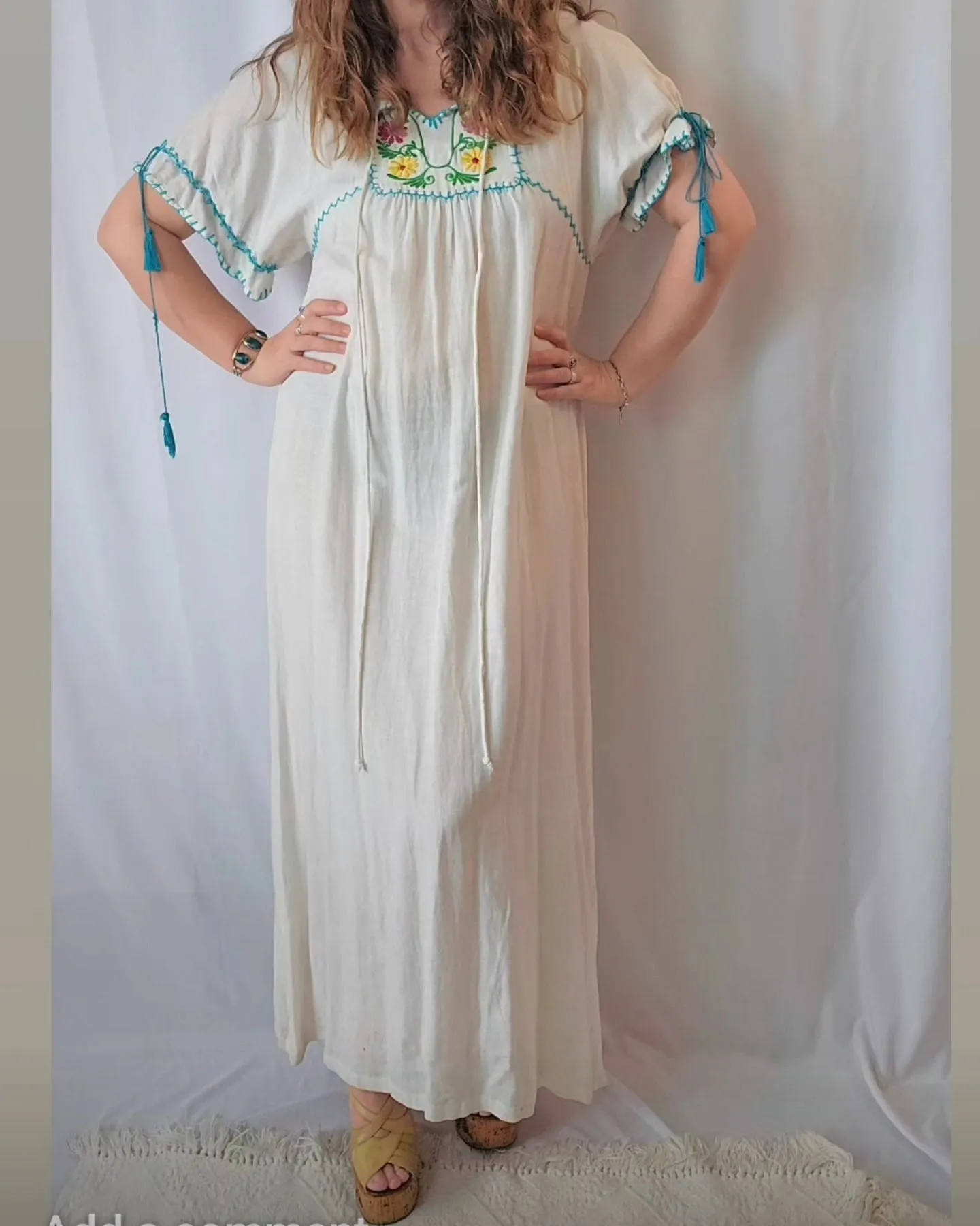 EMBROIDERED FOLK DRESS L