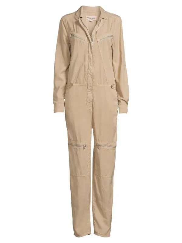 Etienne Marcel aviator jumpsuit with long sleeves, military