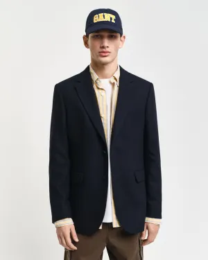 GANT - Slim Herringbone Suit Blazer, Navy