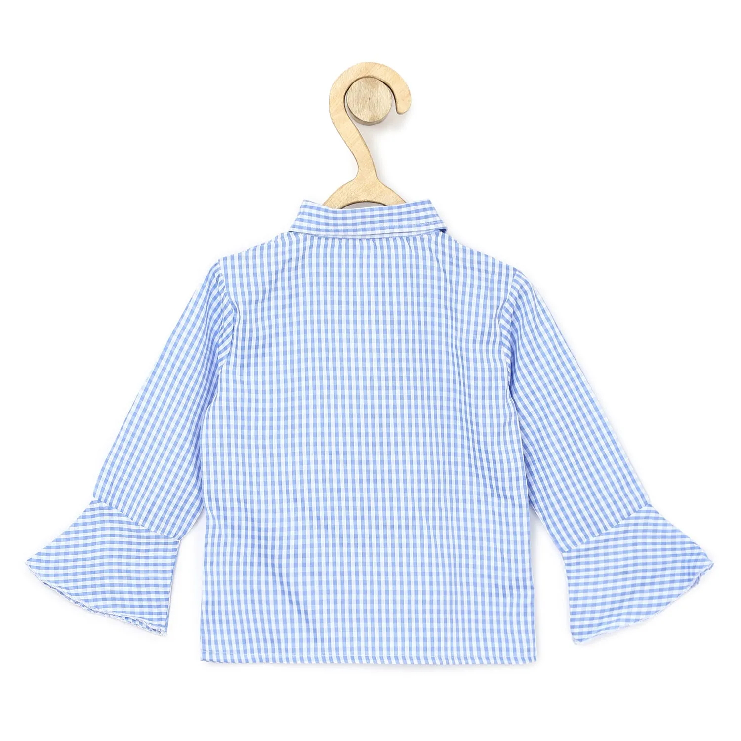 Gilr's Denim Fringe Dress With Front Button - StyleStone Kid