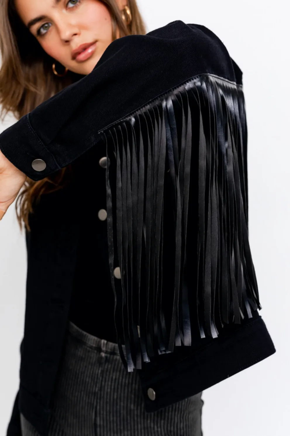Good Fringe Jacket- Black