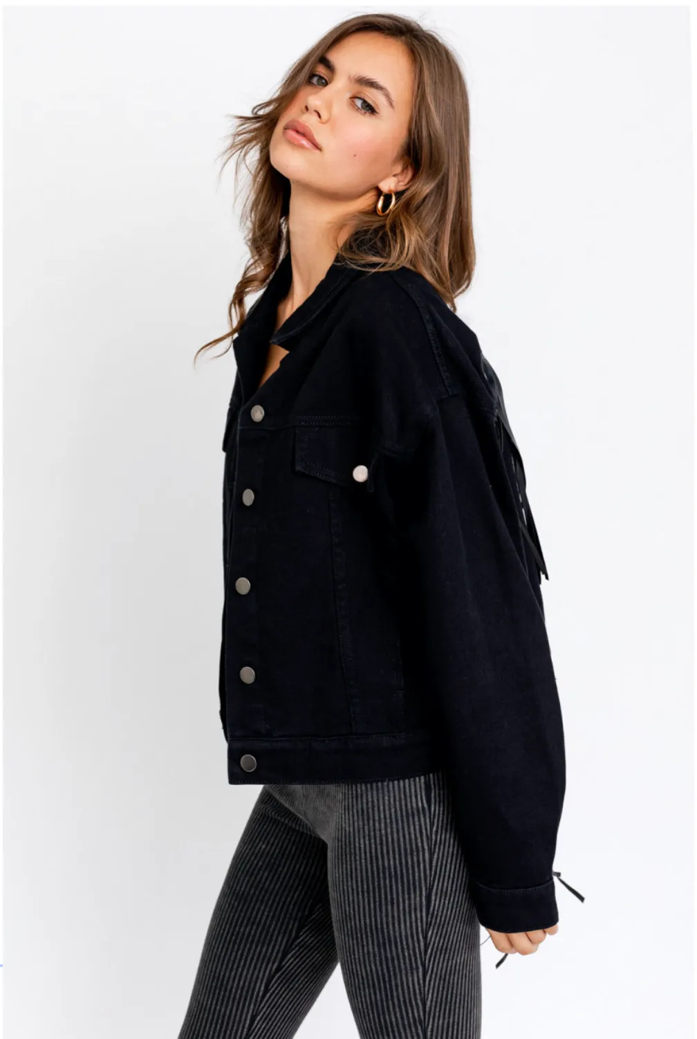 Good Fringe Jacket- Black