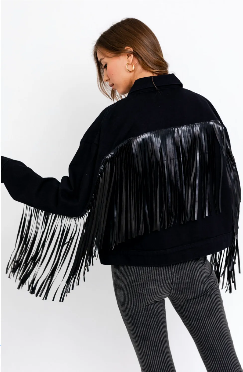 Good Fringe Jacket- Black