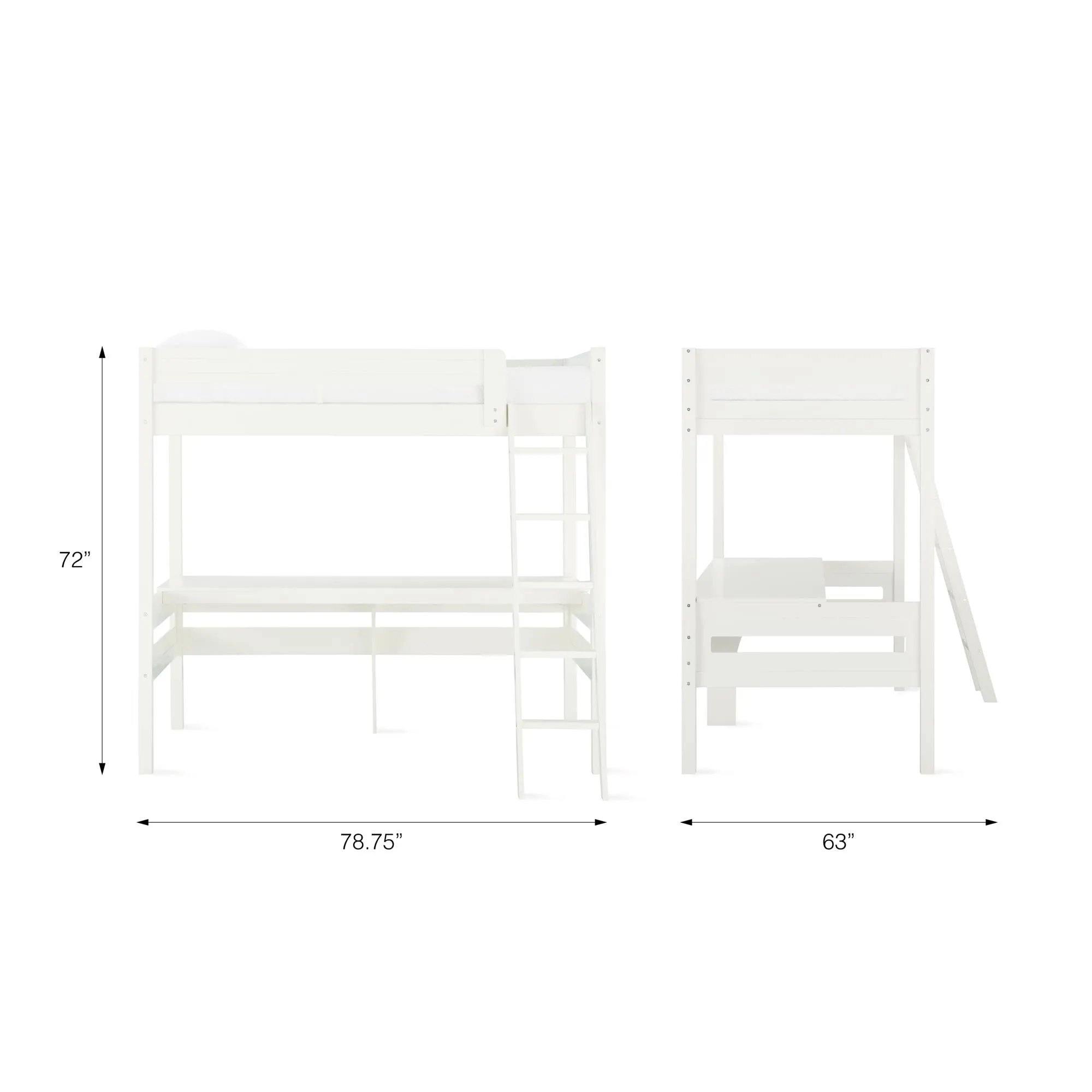 Harlan Loft Bed with Desk