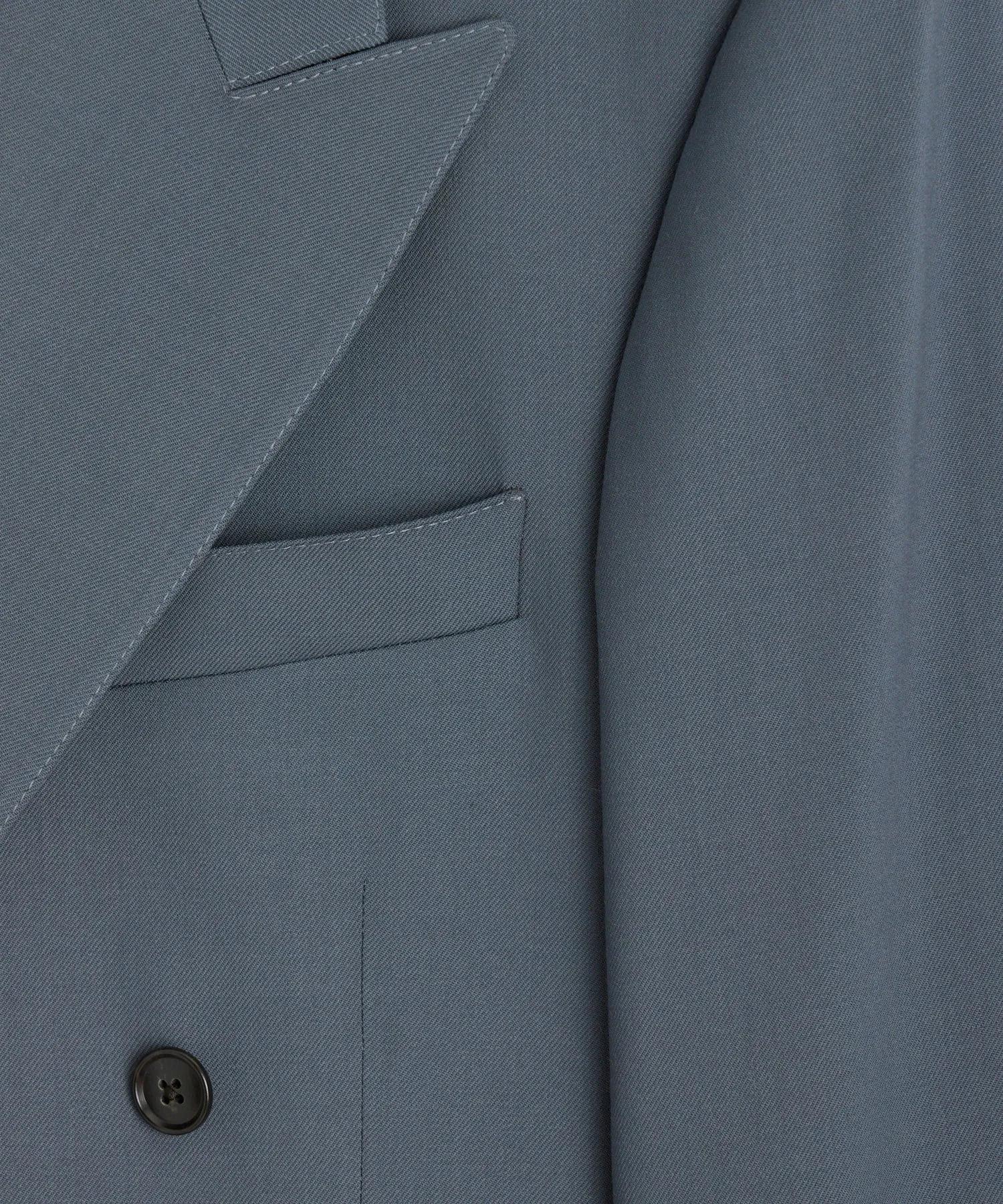 Italian Gabardine Wythe Jacket in Steel Blue