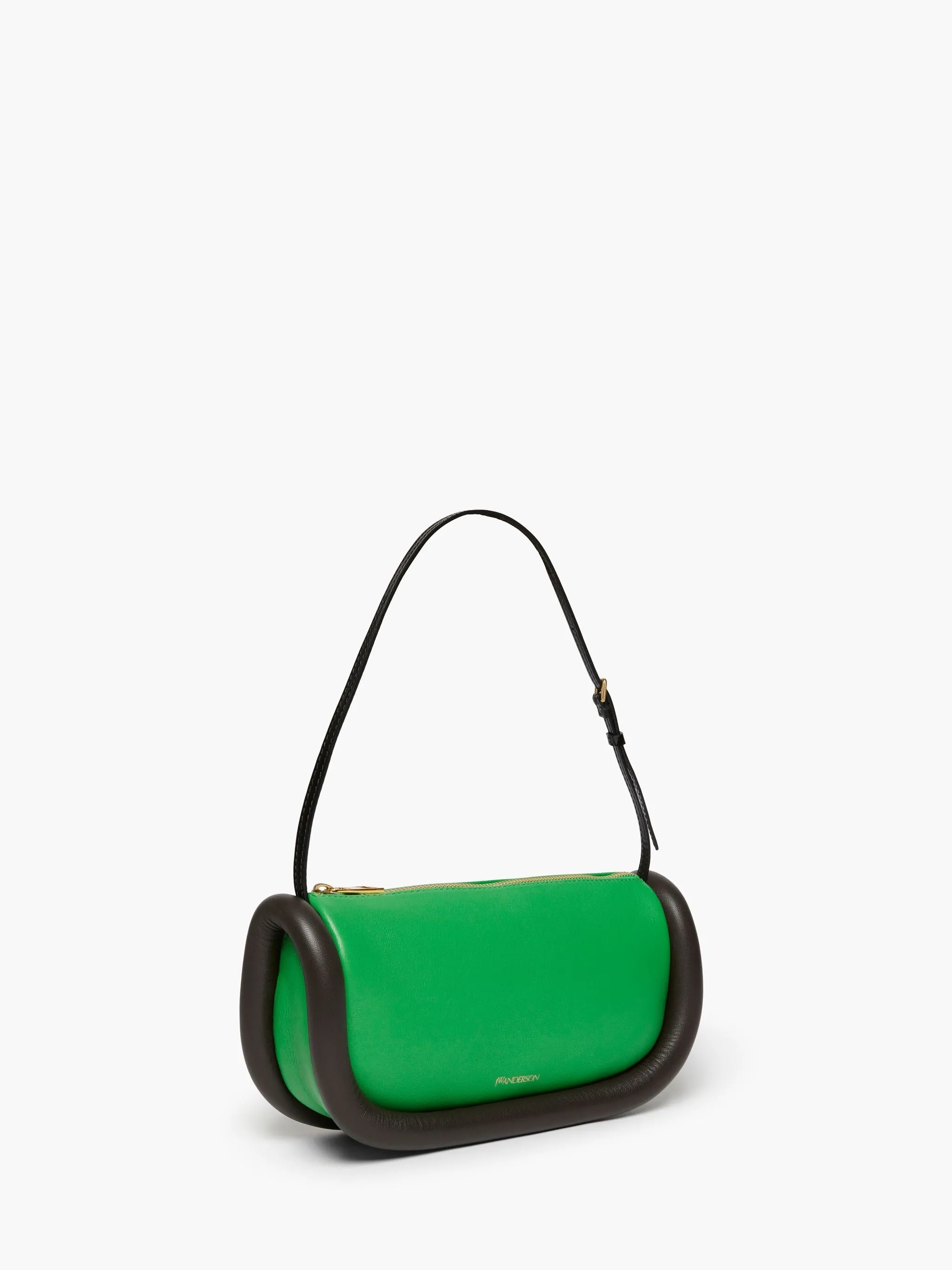 JW Anderson Leather Bag, Green/Mocha/Black