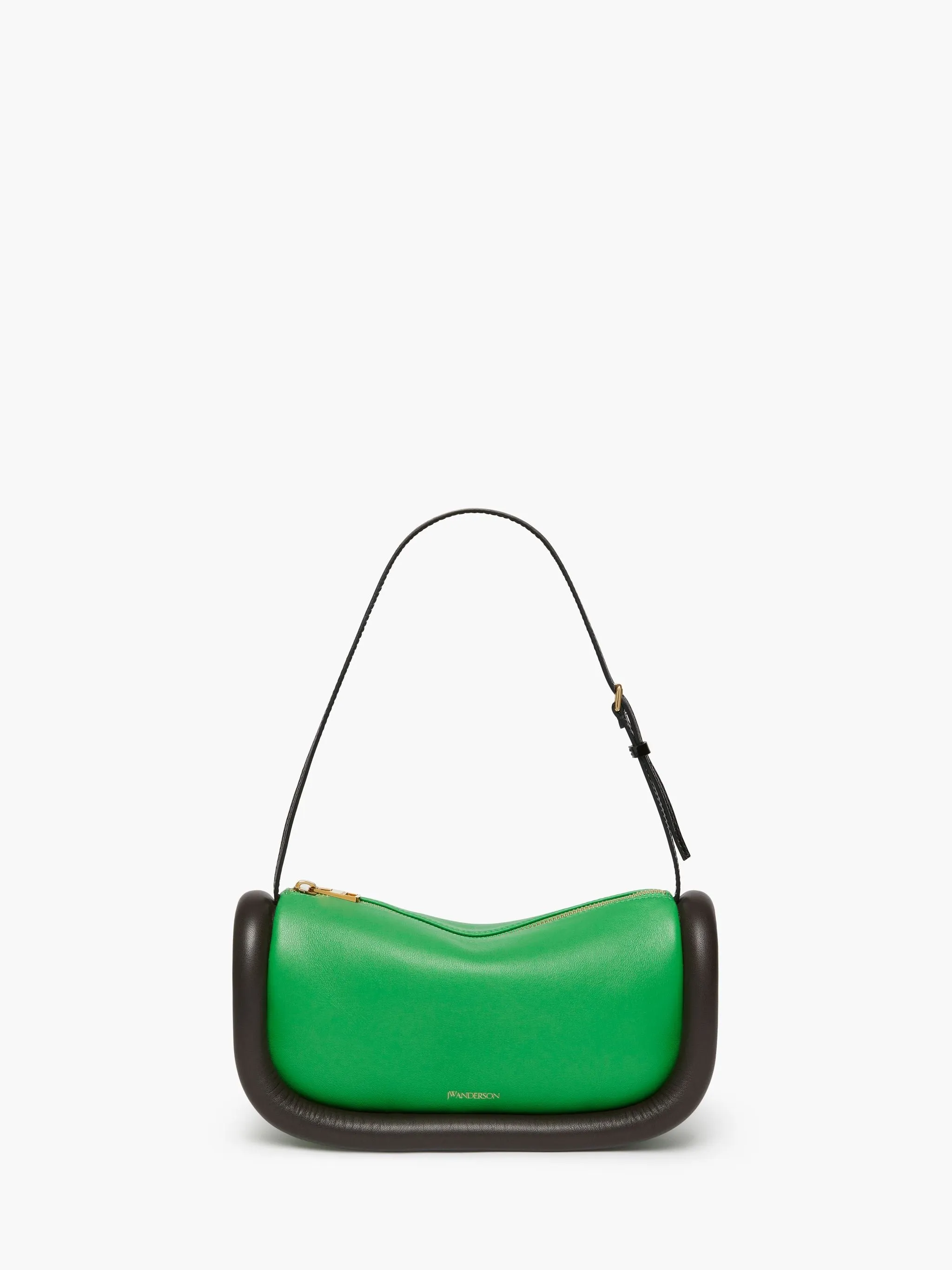 JW Anderson Leather Bag, Green/Mocha/Black
