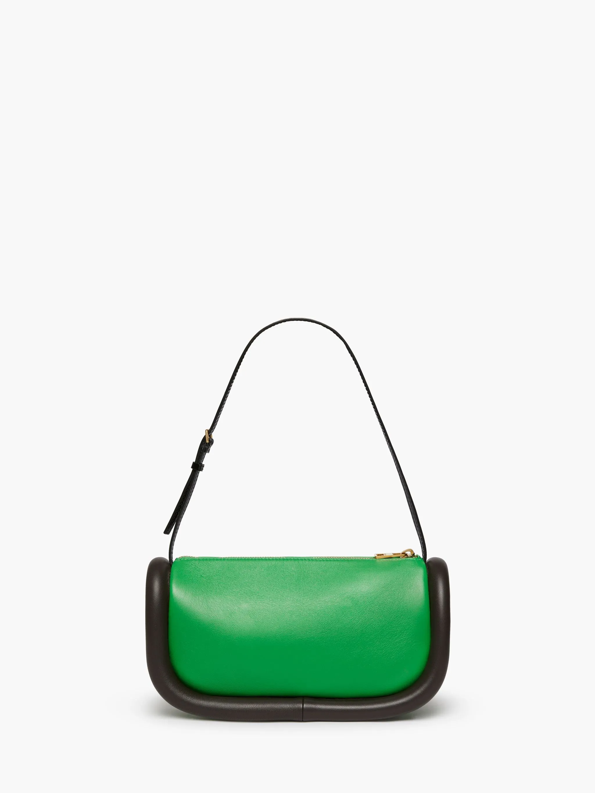JW Anderson Leather Bag, Green/Mocha/Black