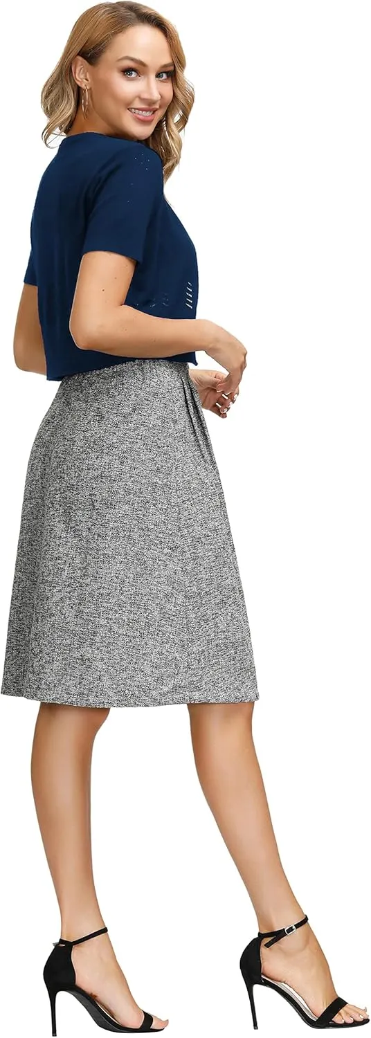 KANCY KOLE Women's Soft Basic Crew Neck Short Sleeve Cropped Bolero Cardigan Sweater