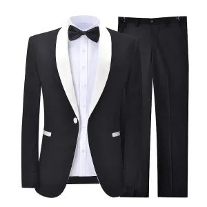 Mens Suit Shawl Lapel 2 Pieces Tuxedos (Blazer Pants)