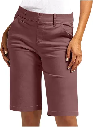 NaRHbrg Womens Bermuda Shorts Casual Summer Loose Athletic Short Lightweight Stretch Shorts Running Comfy Pants with Pockets