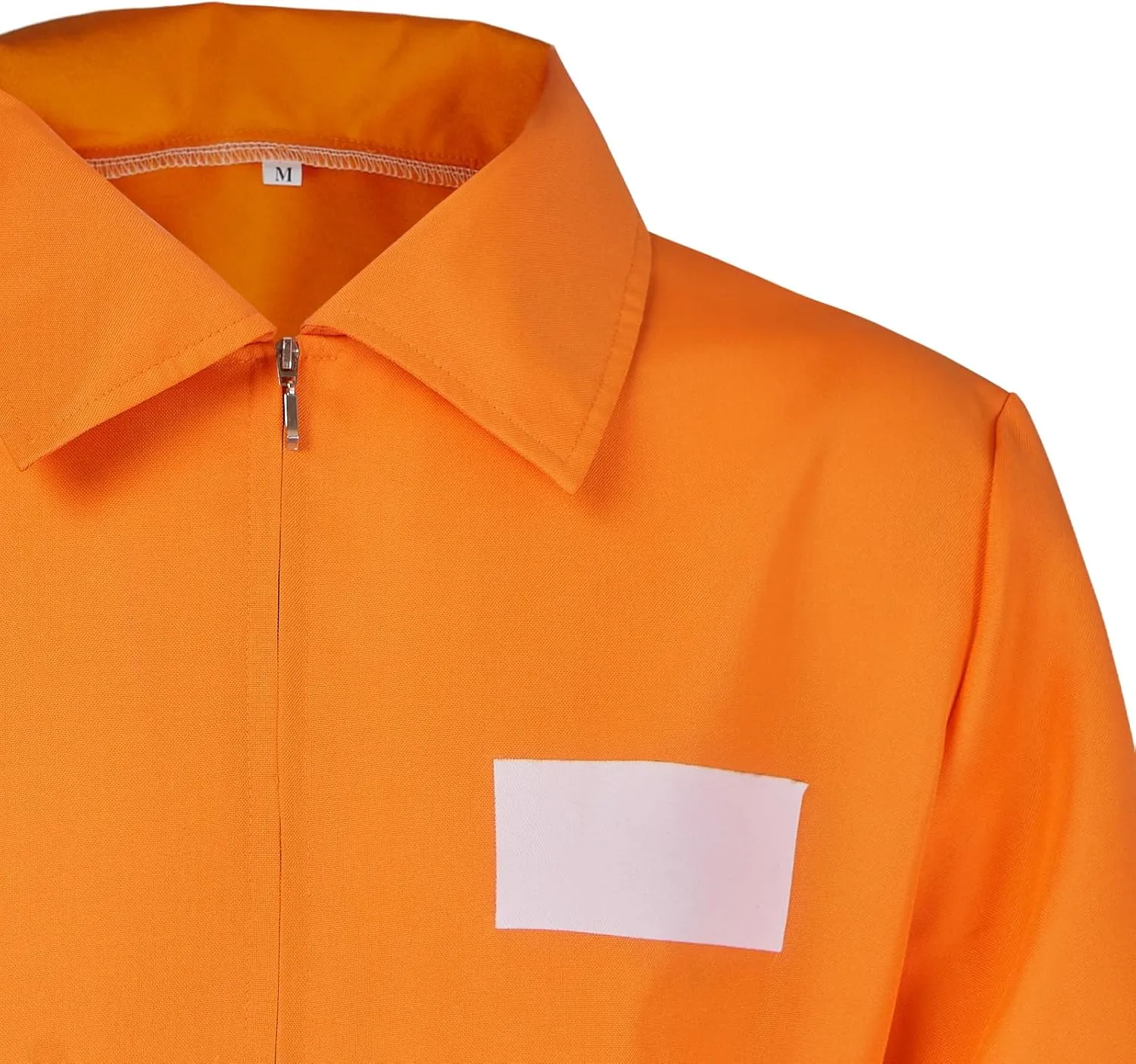 Orange Prisoner Jumpsuit with Handcuffs - Halloween Prison Jumpsuit Costume Orange Prisoner Cosplay Outfit