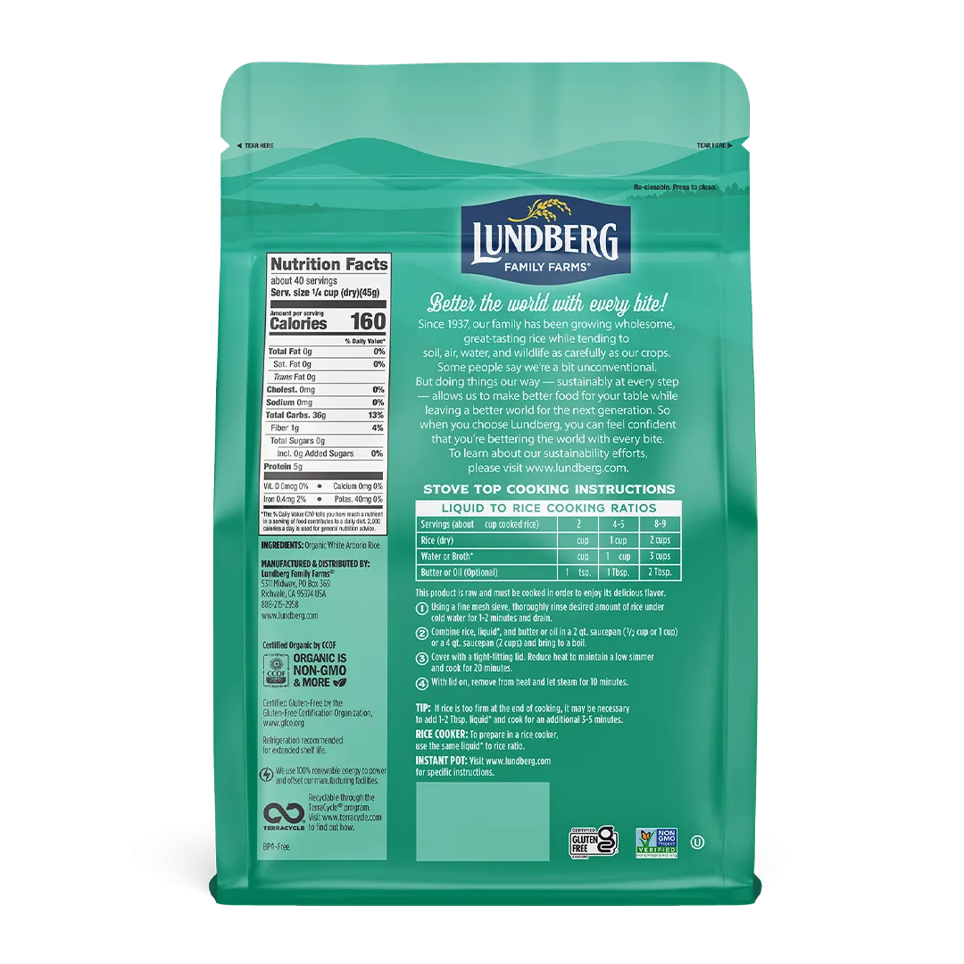 Organic White Arborio Rice