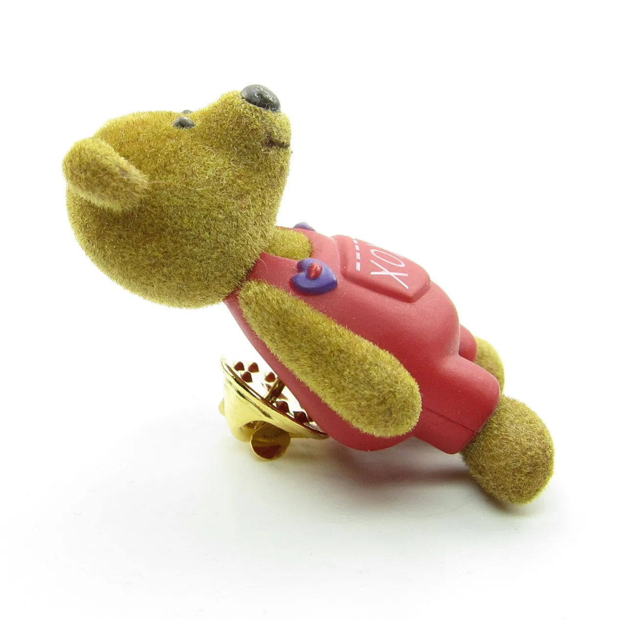 Overalls the Bear Pin Hallmark Valentine's Day Teddy Bear