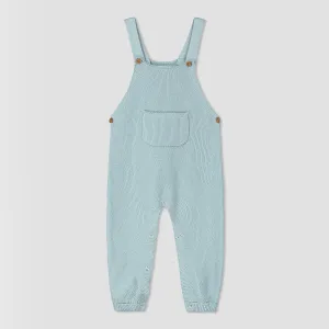 Perran overall in dusty blue knit
