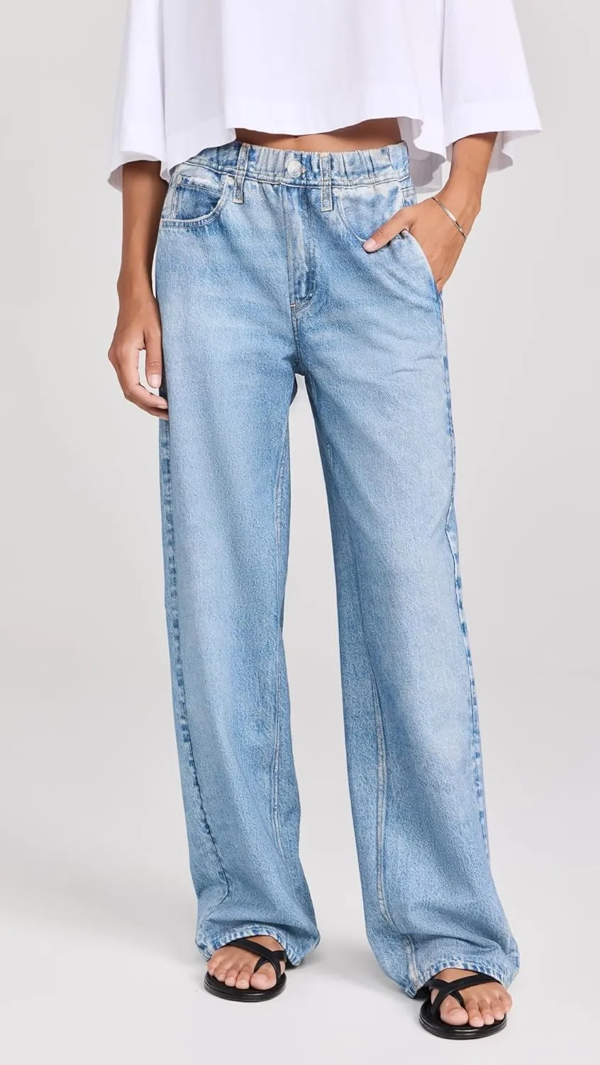 rag & bone Women's Miramar Wide Leg Jeans
