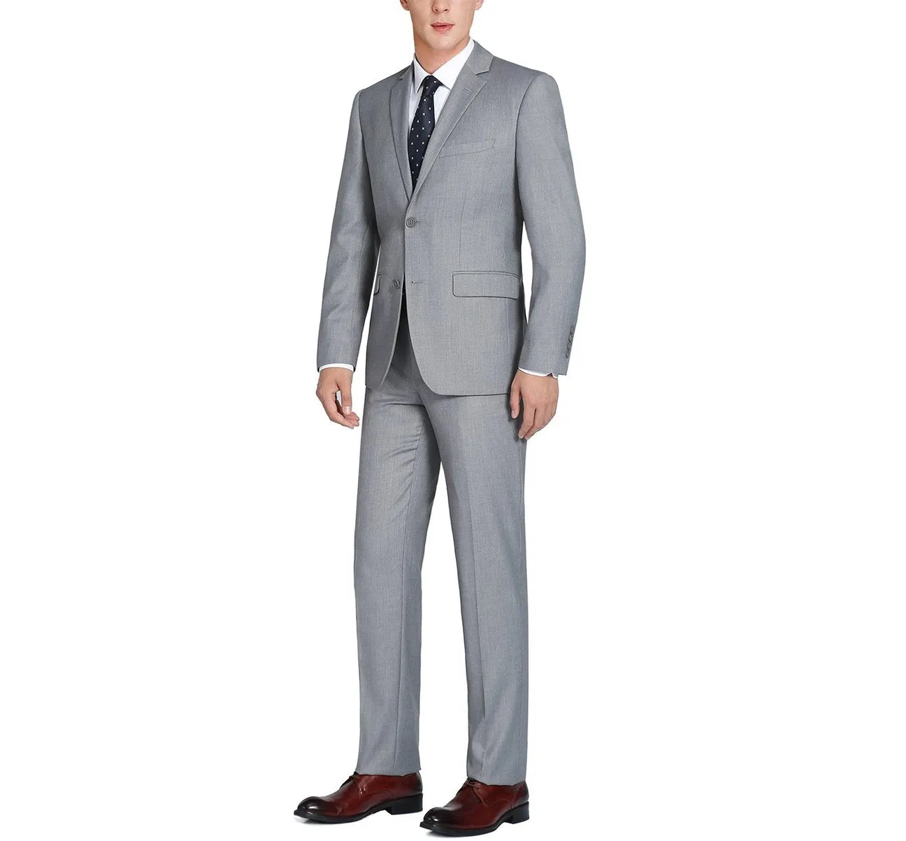 RENOIR 2-Piece Slim Fit Single Breasted 2 Button Suit 202-2