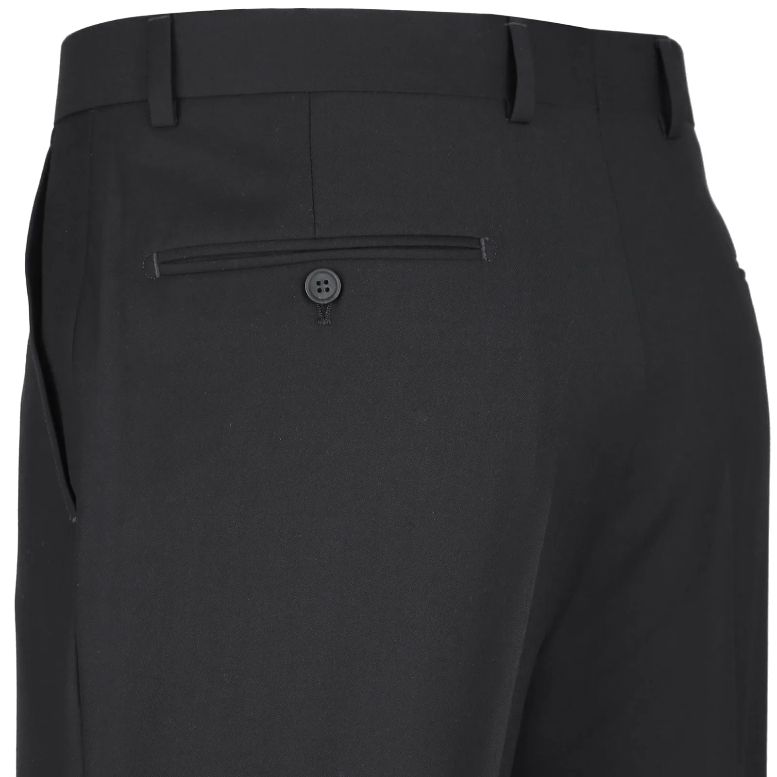 RENOIR Black 2-Piece Slim Fit Single Breasted Notch Lapel Suit 201-1