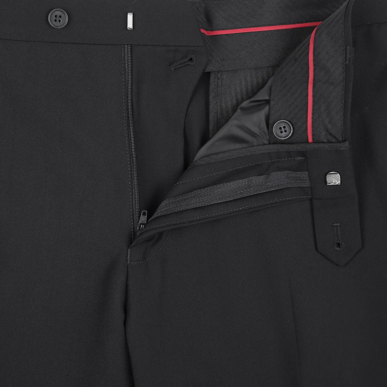 RENOIR Black 2-Piece Slim Fit Single Breasted Notch Lapel Suit 201-1