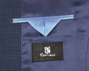 RENOIR Blue 2-Piece Slim Fit Wool Suit 564-4