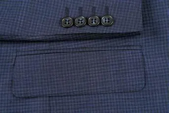 RENOIR Blue 2-Piece Slim Fit Wool Suit 564-4